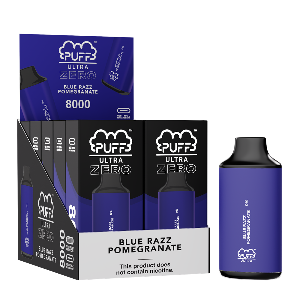 Blue Razz Puff PUFF BAR USA | Zero Nicotine Collection | All Flavors